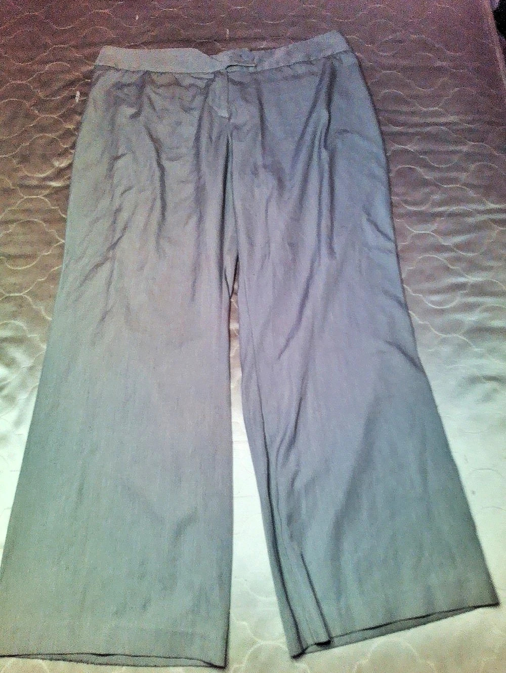 Wide Leg Pants in Gray